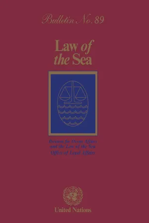 Law of the Sea Bulletin, No.89