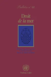 Droit de la mer bulletin, No.68_cover