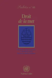 Droit de la mer bulletin, No.66_cover