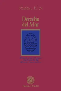 Derecho del mar boletín, No.71_cover