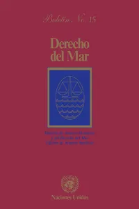 Derecho del mar boletín, No.15_cover