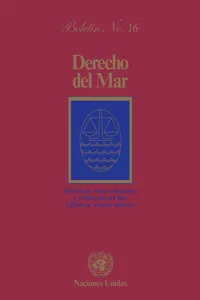 Derecho del mar boletín, No.16_cover