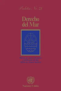 Derecho del mar boletín, No.23_cover