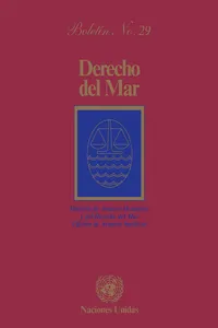 Derecho del mar boletín, No.29_cover