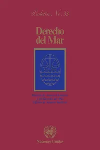 Derecho del mar boletín, No.33_cover