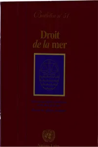 Droit de la mer bulletin, No.51_cover