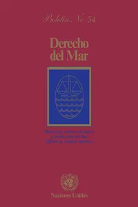 Derecho del mar boletín, No.54_cover