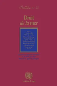 Droit de la mer bulletin, No.78_cover