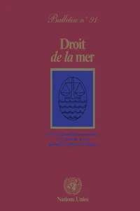 Droit de la mer bulletin, No.91_cover