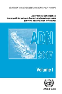 Accord européen relatif au transport international des marchandises dangereuses par voies de navigation intérieures 2017_cover