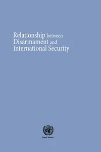 Relationship between Disarmament and International Security_cover