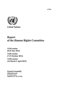 Report of the Human Rights Committee_cover