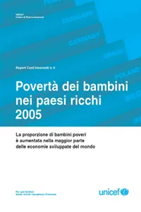 Povertà dei bambini nei paesi ricchi 2005_cover