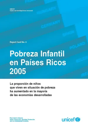 Pobreza Infantil en Países Ricos 2005