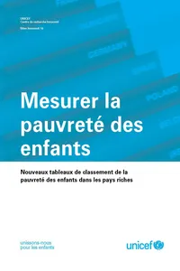 Mesurer la pauvreté des enfants_cover