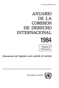 Anuario de la Comisión de Derecho Internacional 1984, Vol.II, Parte 1_cover