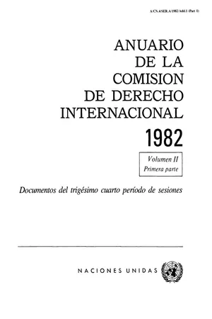 Anuario de la Comisión de Derecho Internacional 1982, Vol.II, Parte 1