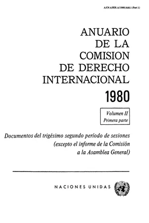 Anuario de la Comisión de Derecho Internacional 1980, Vol.II, Parte 1