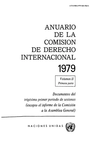 Anuario de la Comisión de Derecho Internacional 1979, Vol.II, Parte 1