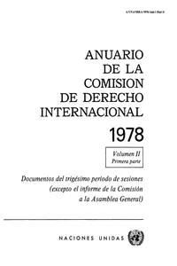 Anuario de la Comisión de Derecho Internacional 1978, Vol.II, Parte 1_cover