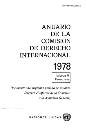 Anuario de la Comisión de Derecho Internacional 1978, Vol.II, Parte 1