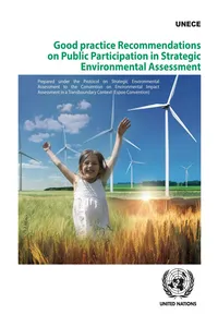 Good Practice Recommendations on Public Participation in Strategic Environmental Assessment_cover