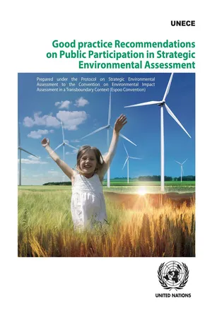 Good Practice Recommendations on Public Participation in Strategic Environmental Assessment