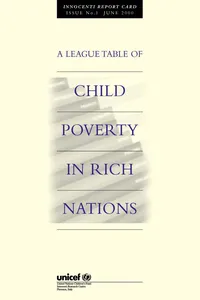 A League Table of Child Poverty in Rich Nations_cover