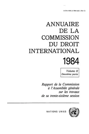 Annuaire de la Commission du Droit International 1984, Vol.II, Part 2