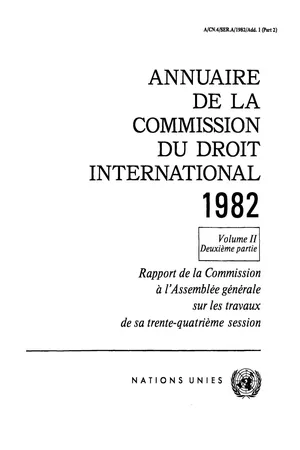 Annuaire de la Commission du Droit International 1982, Vol.II, Part 2