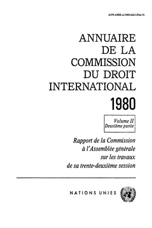 Annuaire de la Commission du Droit International 1980, Vol.II, Part 2