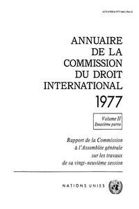 Annuaire de la Commission du Droit International 1977, Vol.II, Part 2_cover