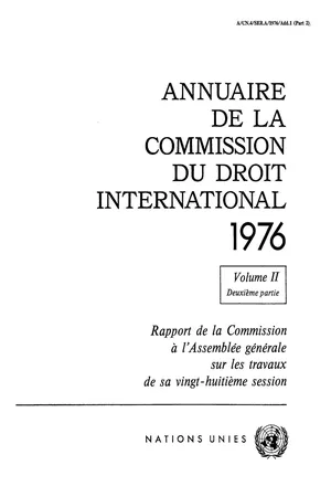 Annuaire de la Commission du Droit International 1976, Vol.II, Part 2