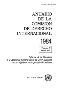 Anuario de la Comisión de Derecho Internacional 1984, Vol.II, Part 2_cover