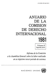 Anuario de la Comisión de Derecho Internacional 1981, Vol.II, Part 2_cover