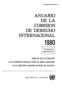 Anuario de la Comisión de Derecho Internacional 1980, Vol.II, Part 2_cover