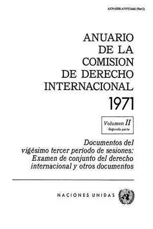 Anuario de la Comisión de Derecho Internacional 1971, Vol.II, Part 2