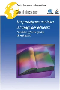 Les principaux contrats à l'usage des éditeurs_cover