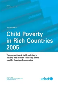 Child Poverty in Rich Countries 2005_cover