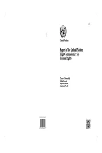 Report of the United Nations High Commissioner for Human Rights_cover