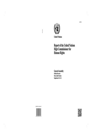 Report of the United Nations High Commissioner for Human Rights