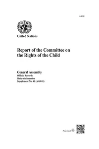 Report of the Committee on the Rights of the Child_cover