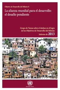 Informe del Grupo de Tareas sobre el desfase en el logro de los objetivos de desarrollo del Milenio de 2013_cover