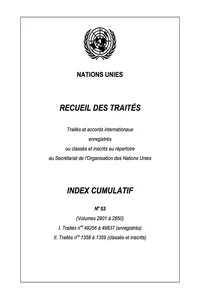 Recueil des Traités Index Cumulatif No.53_cover