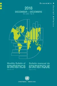 Monthly Bulletin of Statistics, December 2018 / Bulletin mensuel de statistique, décembre 2018_cover