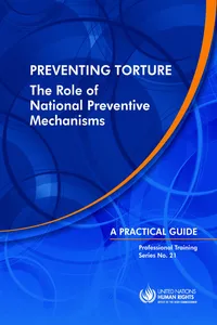 Preventing Torture ─ The Role of National Preventive Mechanisms_cover