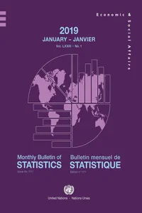 Monthly Bulletin of Statistics, January 2019/Bulletin mensuel de statistique, janvier 2019_cover