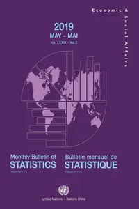 Monthly Bulletin of Statistics, May 2019/Bulletin mensuel de statistique, mai 2019_cover
