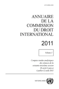 Annuaire de la Commission du Droit International 2011_cover