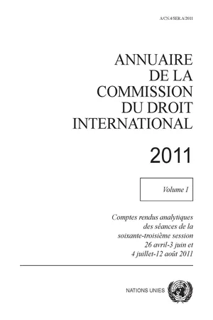 Annuaire de la Commission du Droit International 2011